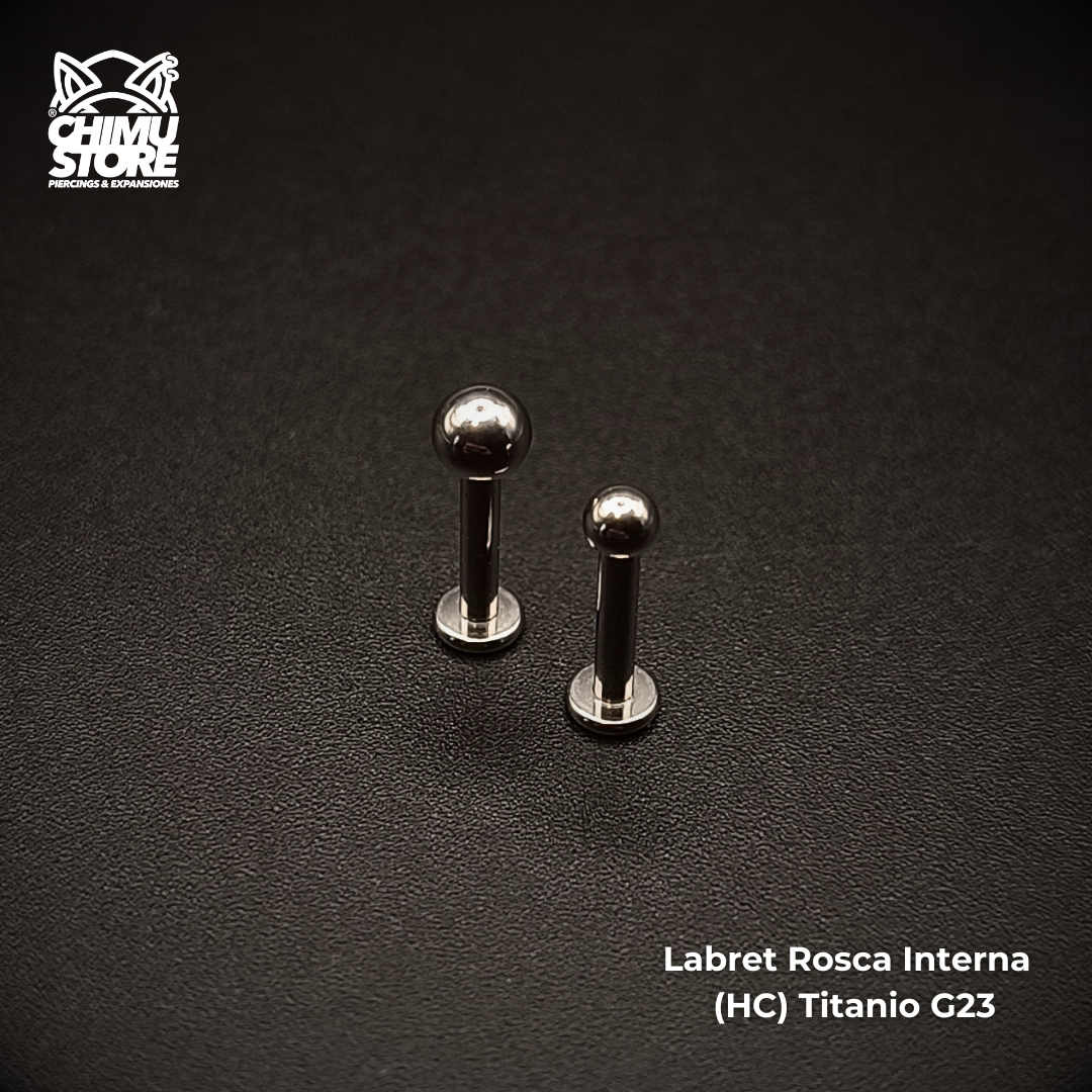 NEW Labret (HC) Titanio G23 - Bolitas de 3mm y 4mm (1,6mm) (14G)