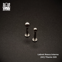 NEW Labret (HC) Titanio G23 - Bolitas de 3mm y 4mm (1,6mm) (14G)