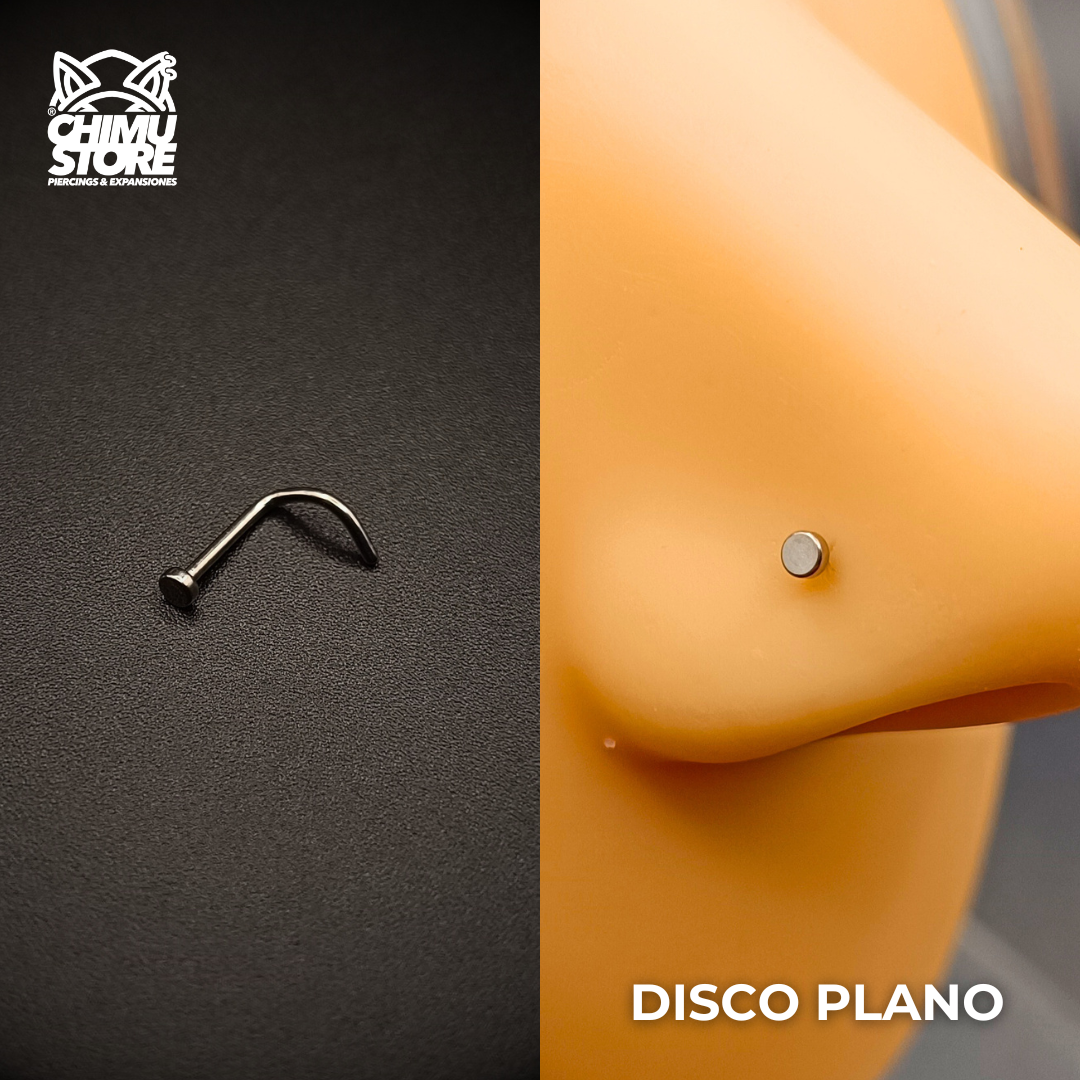 NEW Nostril Screw Titanio G23 - Diseños Punta y Disco (0,8mm) (20G)