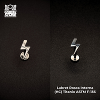 NEW Labret (HC) Titanio ASTM F-136 - Rayo (1,2mm;8mm) (16G)