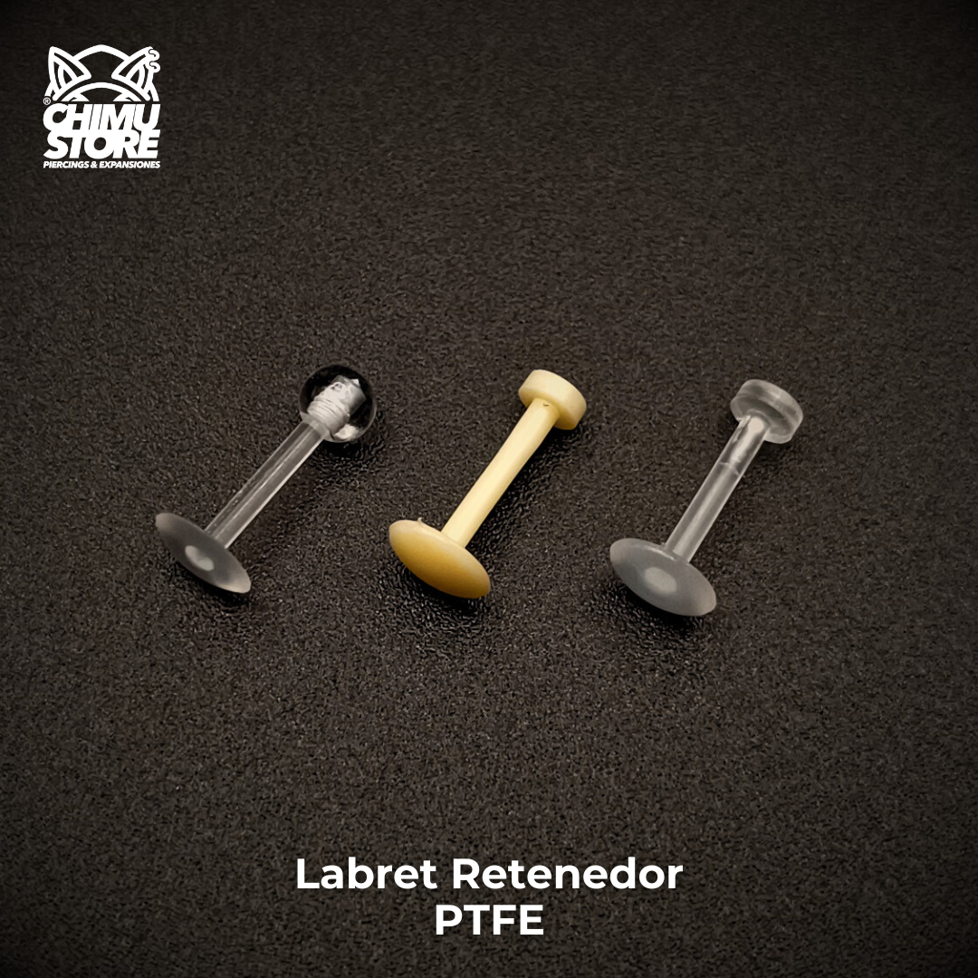 NEW Labret PTFE Bio Flexible - Retenedor Procedimientos Medicos (1,2mm) (16G)