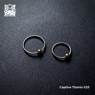 NEW Nostril Captive Titanio G23 - Bolita (0,8mm) (20G)