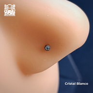 REP Nostril Forma de L Titanio G23 - 5 Diseños (0,8mm;6+4mm) (20G)