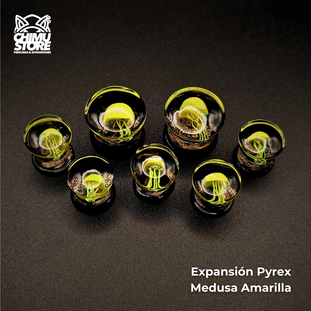 NEW Expansion Pyrex - Medusa Amarilla Fondo Negro (8mm a 16mm)