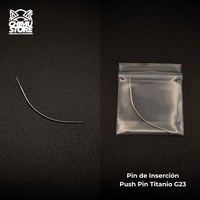 NEW Pin de Inserción (Push Pin) Titanio G23 - Curva (0,8mm) (20G)