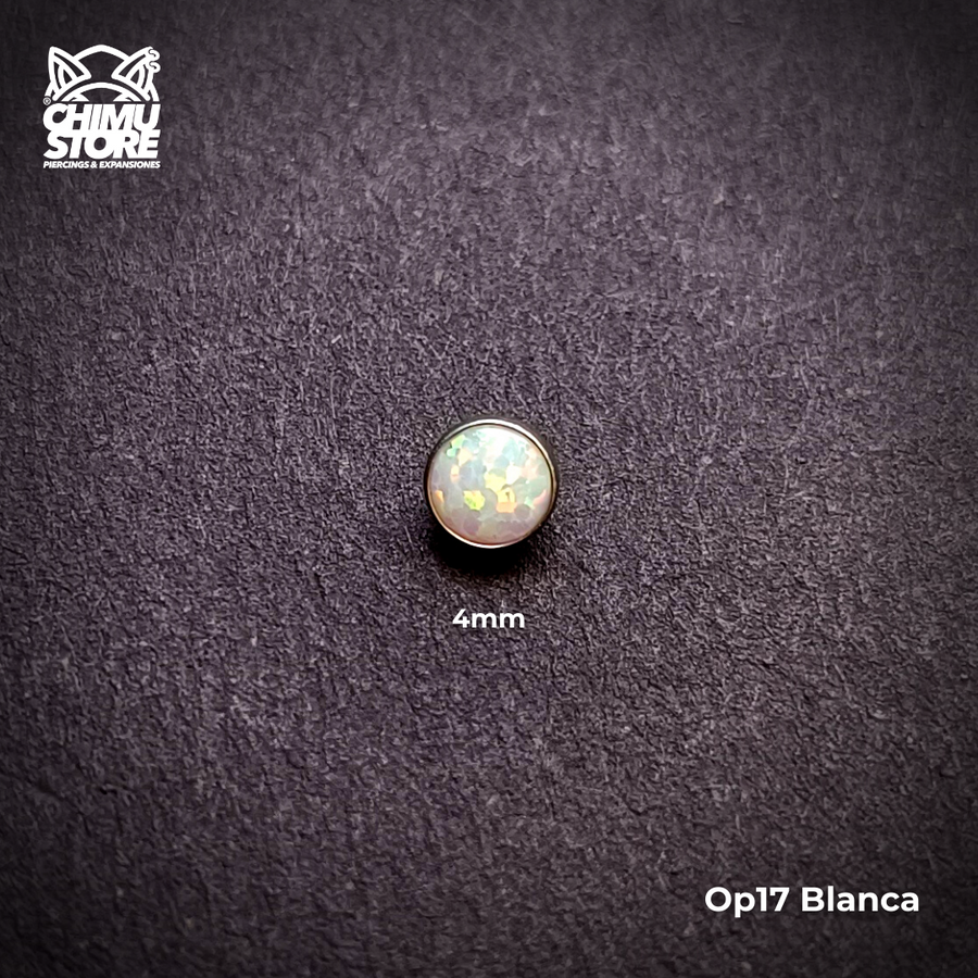 Top de Microdermal Titanio G23 - Opalitas 4mm (1,6mm) (14G)