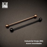 Industrial Barbell (RE) Acero Inoxidable - Bolitas de 6mm (1,6mm;50mm;6x6) (14G)