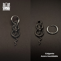 NEW Colgante Acero Inoxidable - Serpiente 003 (1mm;10mm) (18G)