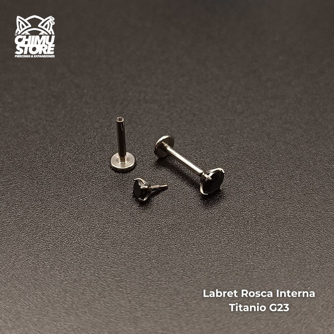 Labret Titanio G23 - Prong Set Zirconia M001 (1,2mm) (16G)