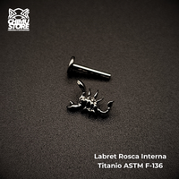 NEW Labret (HC) Titanio ASTM F-136 - Escorpion (1,2mm;8mm) (16G)