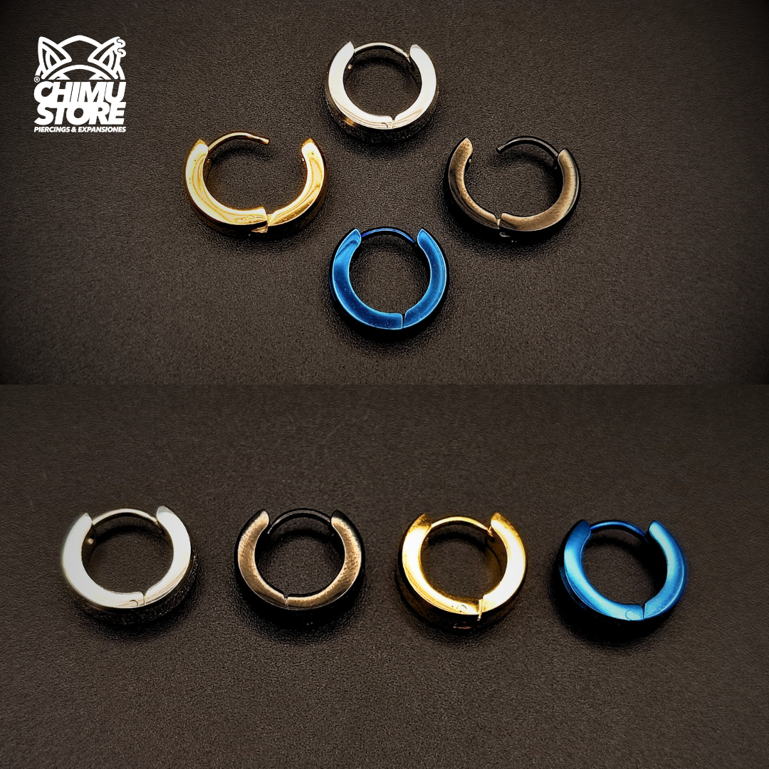 NEW Piercing Lobulo Acero Inoxidable - Capa de Brillos (1mm;9mm)
