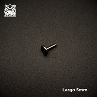 NEW Barra de Labret (Push Pin) Titanio G23 - Sin Bolita (1,2mm) (16G)