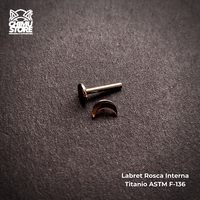 NEW Labret Titanio ASTM F-136 - Luna (1,2mm;8mm) (16G)