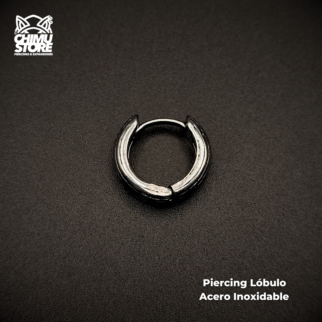 NEW Piercing Lobulo Acero Inoxidable - Brushed Loop (1mm;10mm)