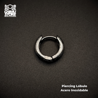 NEW Piercing Lobulo Acero Inoxidable - Brushed Loop (1mm;10mm)