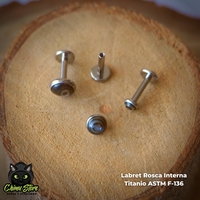 REP Labret Rosca Interna Titanio ASTM F-136 - Abalone Shell (1,2mm;6mm) (16G)