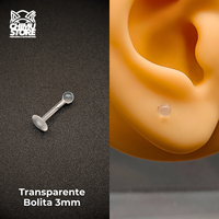 NEW Labret PTFE Bio Flexible - Retenedor Procedimientos Medicos (1,2mm) (16G)