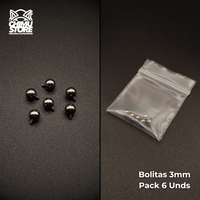 NEW Packs de Repuestos Bolita 3mm y 4mm - Rosca Interna Titanio G23 (1,2mm) (16G)