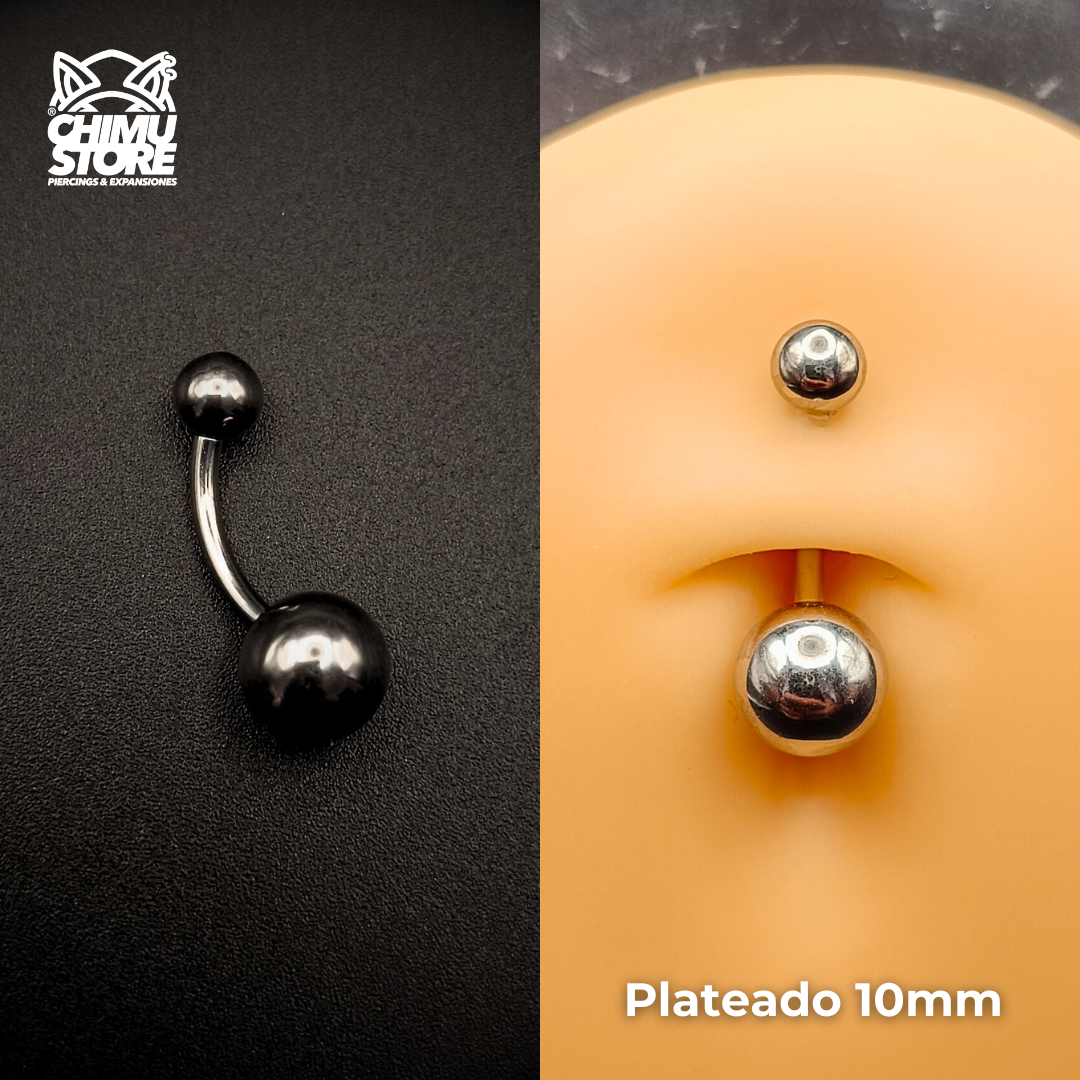 Navel Ombligo (HC) Titanio G23 - Basico Bolita de 8mm (1,6mm) (14G)