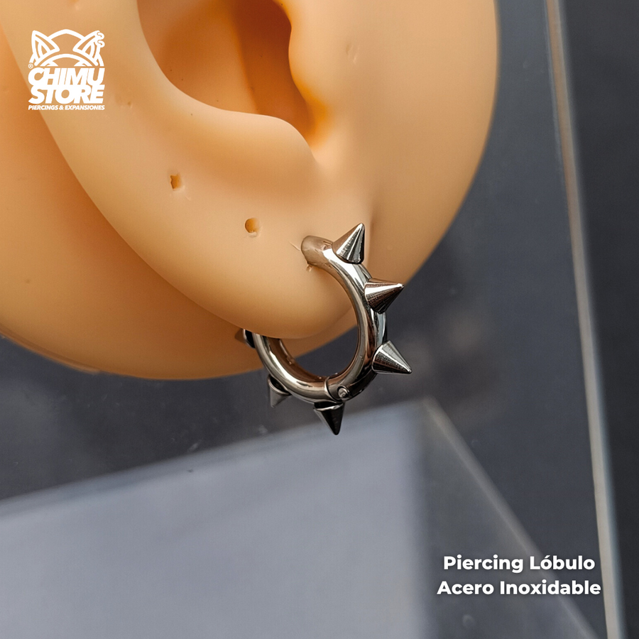 NEW Piercing Lobulo Acero Inoxidable - 6 Puntas (1mm;10mm) (18G)