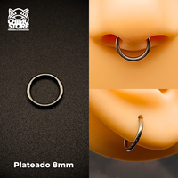 NEW Argollas Clicker Titanio G23 - Tamaño 8mm (1,2mm) (16G)