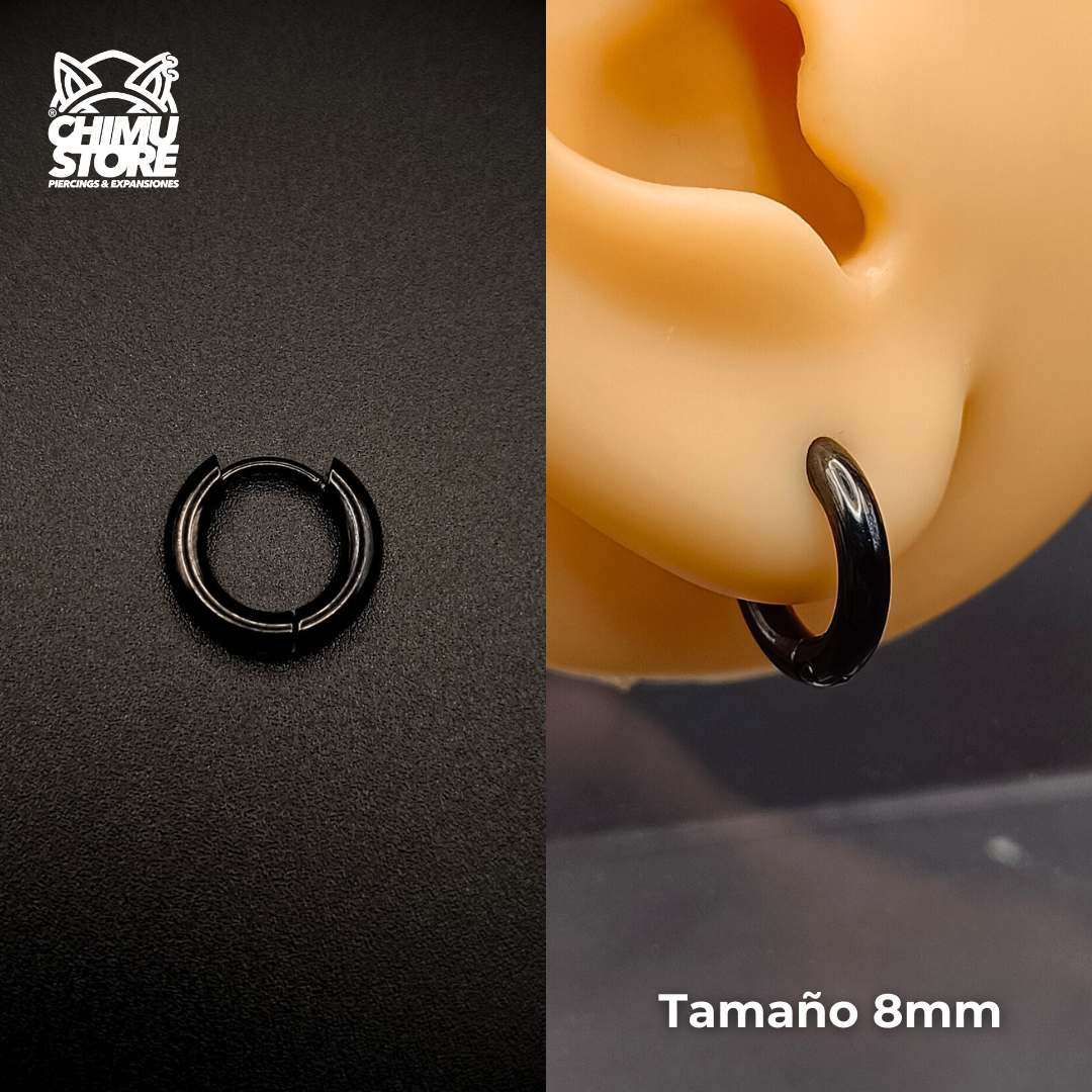NEW Argollas para Colgantes Acero Inoxidable - Negras Grosor 2,5mm (1mm) (18G)