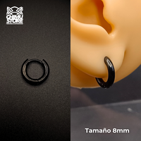 NEW Argollas para Colgantes Acero Inoxidable - Negras Grosor 2,5mm (1mm) (18G)