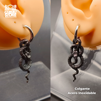 NEW Colgante Acero Inoxidable - Serpiente 003 (1mm;10mm) (18G)