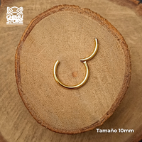 Argolla Clicker Titanio ASTM F-136 - Lisas (1,2mm) (16G)