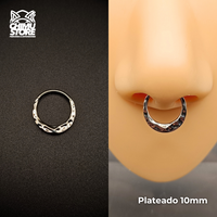NEW Argolla Clicker Titanio ASTM F-136 - Diseño Fluido (1,2mm) (16G)