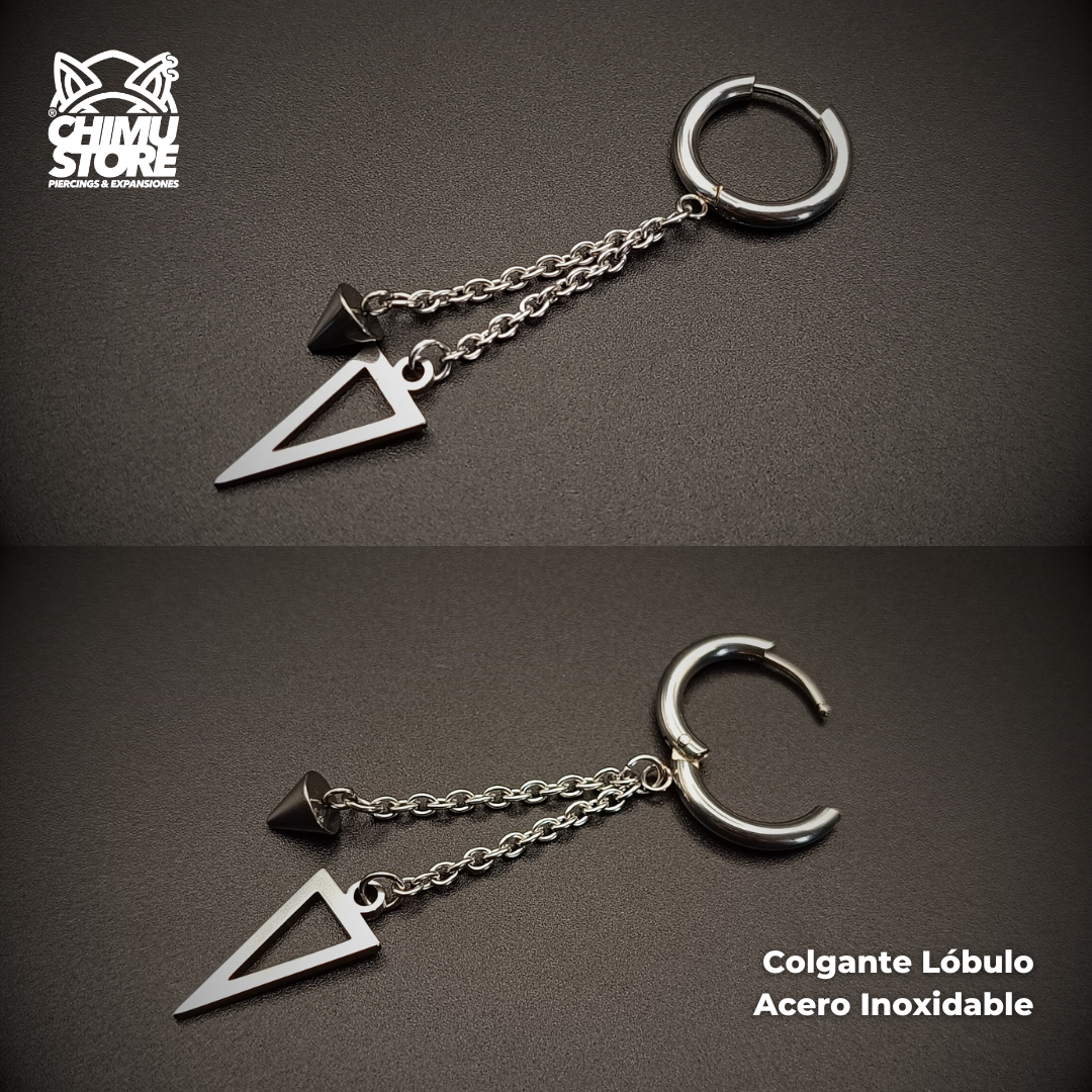Colgante Acero Inoxidable - 2 Cadenas Péndulo y Punta (1mm;12mm)
