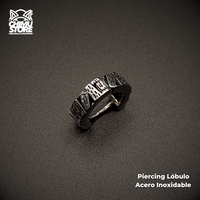 NEW Piercing Lobulo Acero Inoxidable - Efecto Madera (1mm;10mm) (18G)