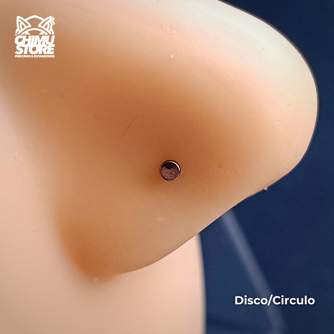 REP Nostril Forma de L Titanio G23 - 5 Diseños (0,8mm;6+4mm) (20G)