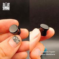 NEW Expansion Piedra Tapon - Obsidiana (6mm a 25mm)
