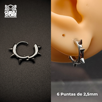 NEW Piercing Lobulo Acero Inoxidable - Puntas (1mm;8mm) (18G)