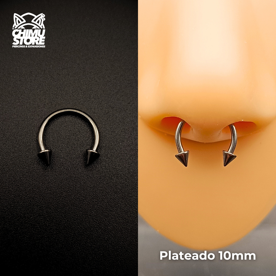 Circular Barbell (RE) Titanio G23 - Puntas 3mm Tamaño 10mm (1,2mm) (16G)