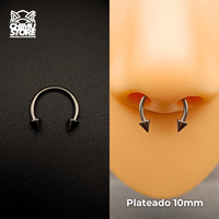 Circular Barbell (RE) Titanio G23 - Puntas 3mm Tamaño 10mm (1,2mm) (16G)