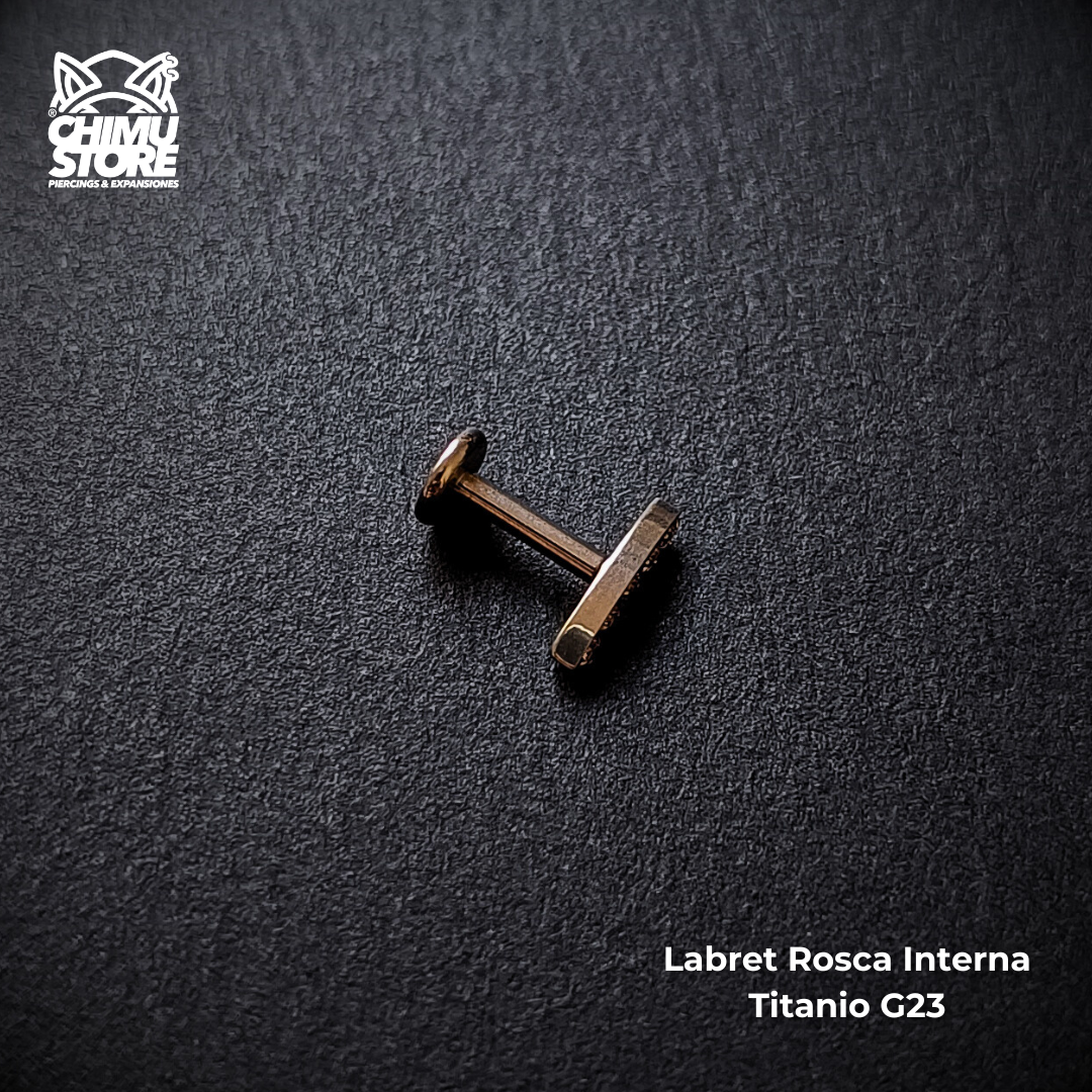 NEW Labret Titanio G23 - Cluster Recto 5 Cristales (1,2mm;8mm) (16G)