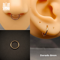 NEW Argollas Clicker Titanio G23 - Tamaño 8mm (1,2mm;16G)