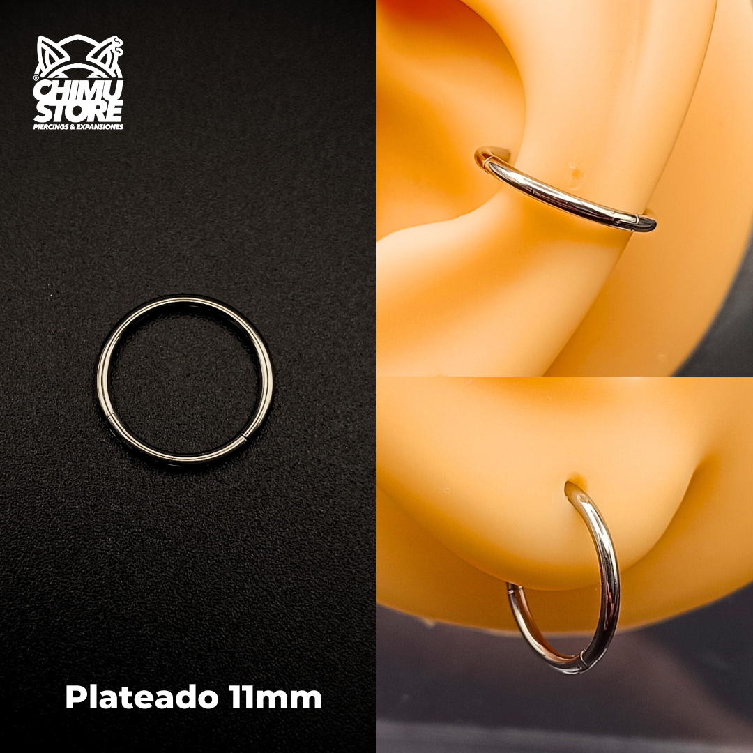 NEW Argollas Clicker Titanio G23 - Tamaño 11mm (1,2mm) (16G)