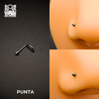 NEW Nostril Screw Titanio G23 - Diseños Punta y Disco (0,8mm) (20G)