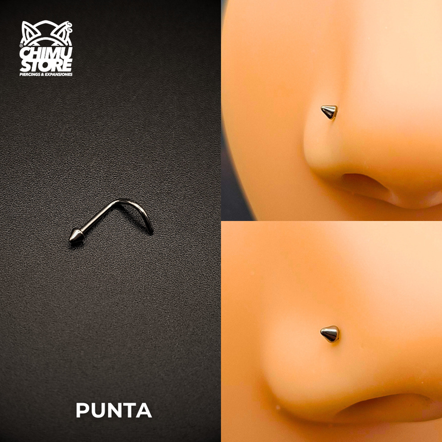 NEW Nostril Screw Titanio G23 - Diseños Punta y Disco (0,8mm) (20G)