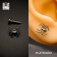 NEW Labret (HC) Titanio ASTM F-136 - Araña 002 (1,2mm;8mm) (16G)