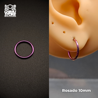 NEW Argollas Clicker Titanio G23 - Tamaño 10mm (1,2mm) (16G)