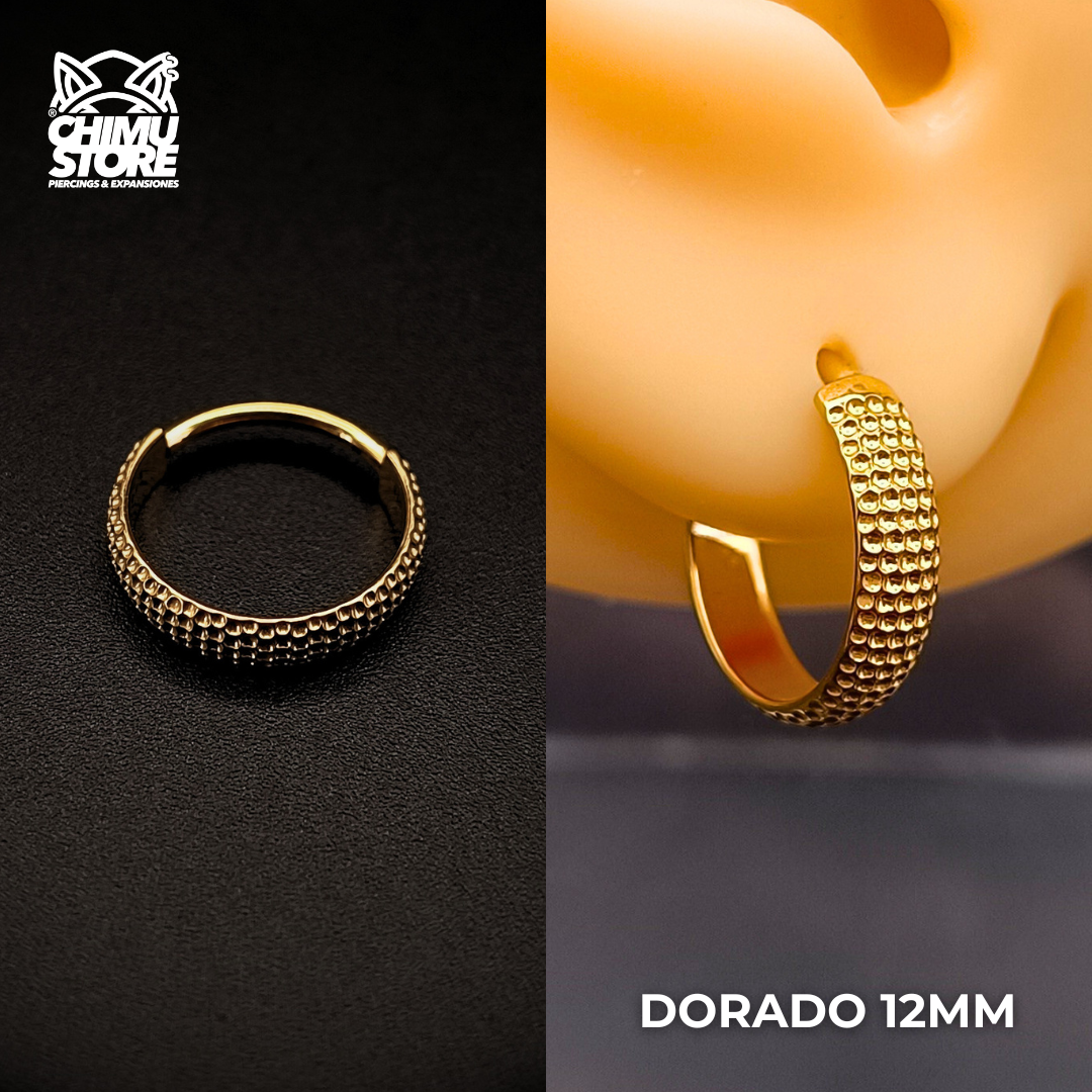 NEW Argolla Clicker Titanio ASTM F-136 - Royal Mesh (1,2mm) (16G)