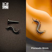 Labret (HC) Titanio ASTM F-136 - Ciempies (1,2mm;8mm) (16G)