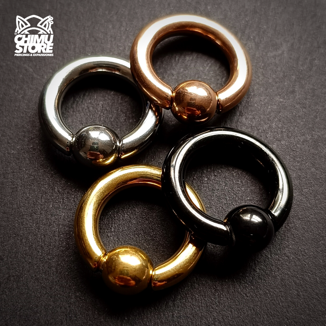 Expansion Acero Inoxidable - Argolla con Bola (4mm;14mm) (6,5grs)