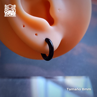 Argollas para Colgante Acero Inoxidable - Negras Grosor 2,5mm