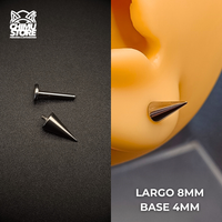 NEW Labret (HC) Titanio G23 - Puntas Largas (1,2mm;8mm) (16G)