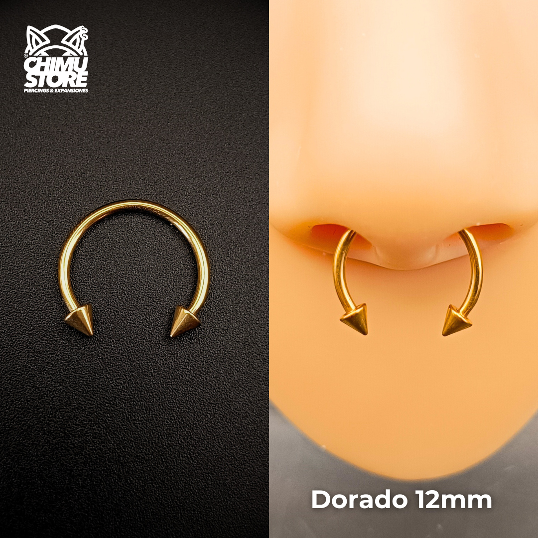 NEW Circular Barbell (RE) Titanio G23 - Puntas Tamaño 12mm (1,2mm;16G)